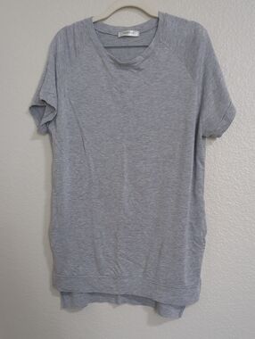 Emerald Heather Gray Short Sleeve Tunic